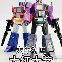 大年初四 大红大紫 魔方小比例紫擎登场#变形金刚 #春节 #过年 #玩具 #模玩