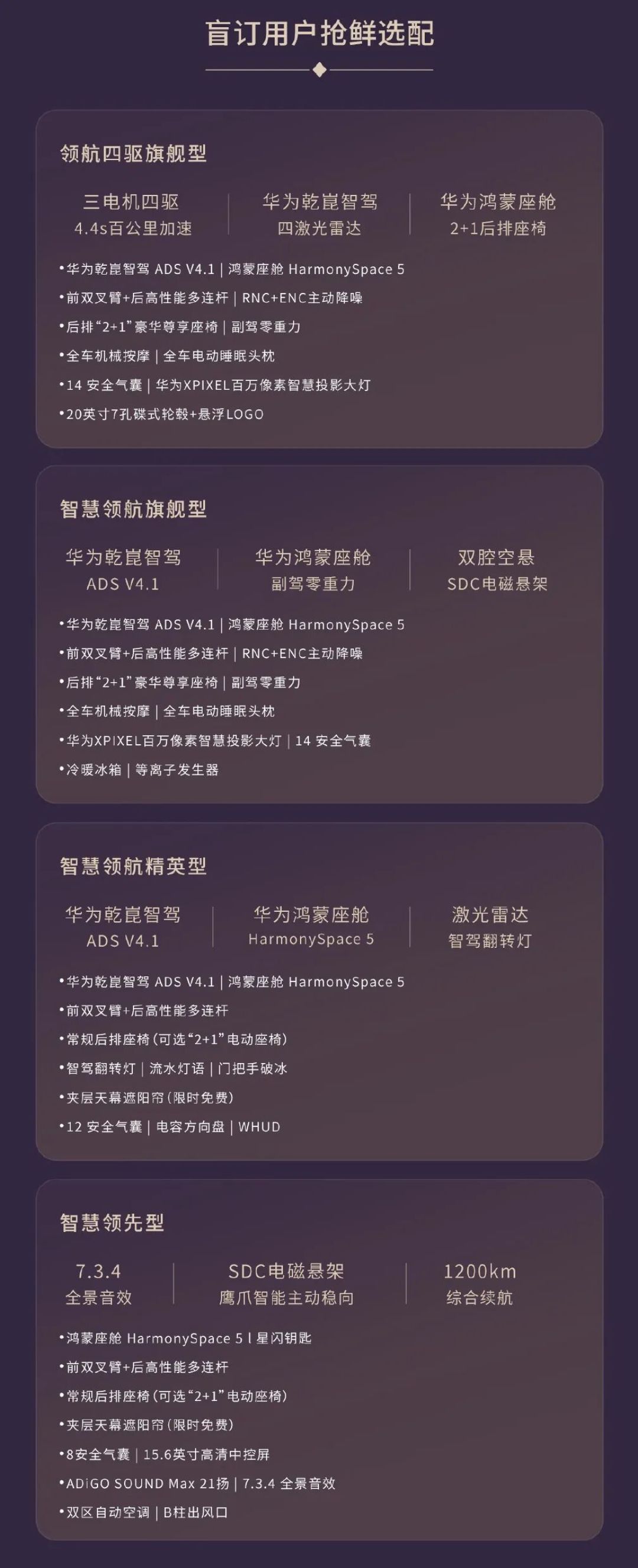 广汽昊铂A800开启盲订选配,可选华为乾崑智驾四激光雷达方案