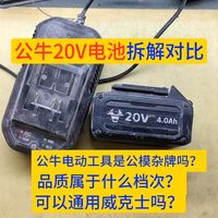 公牛20V电池拆解对比