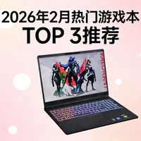 2026年2月热门游戏本TOP 3推荐 不同需求怎么选？