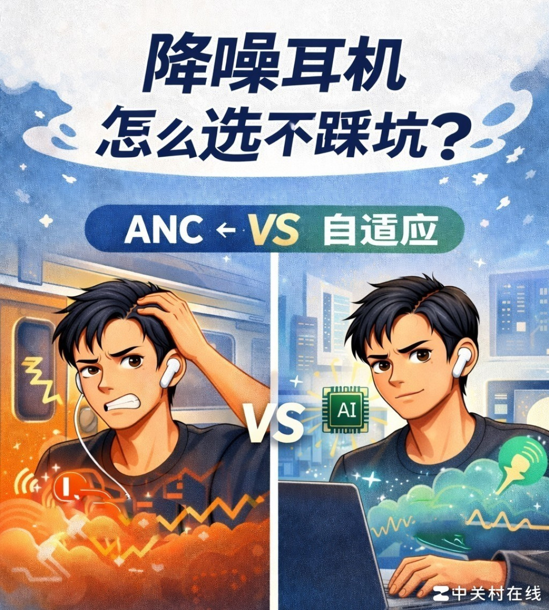 ANC降噪vs自适应降噪：区别在哪？怎么选？一次讲清楚