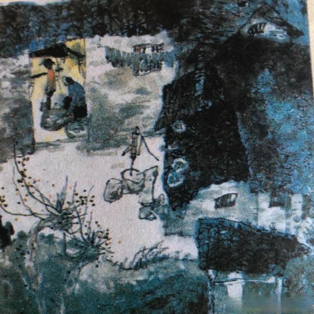 农村题材连环画《山月不知心里事》绘画:白德松