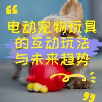 电动宠物玩具的互动玩法与未来趋势 宠物用品的智能化和互动化是行业发展的一个大趋势，而电动宠物玩具凭借其丰富的互动趣味性和智能体验，正在迅速普及。相较于传统的静态玩具，电动宠物玩具通过运动、声音、感应等多种机制，激发宠物的天性，不仅满足了它们的玩耍欲望，还能有效减轻孤独感。按照功能和交互方式大致分为以下几类。#宠物行业 #宠物玩具 #宠物 #产品设计 #工业设计