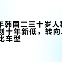 2025年韩国二三十岁人群新车购买率创十年新低，转向二手与高性价比车型
