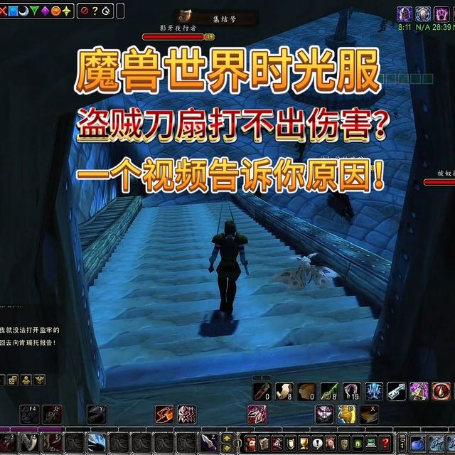 魔兽世界时光服盗贼刀扇打不出伤害？一个视频告诉你原因！