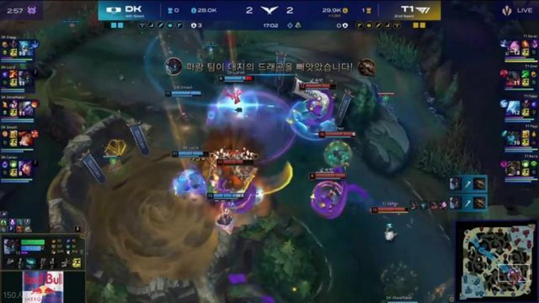 DK上演惊天让二追三，T1三大短板尽显，Faker黯然梦碎