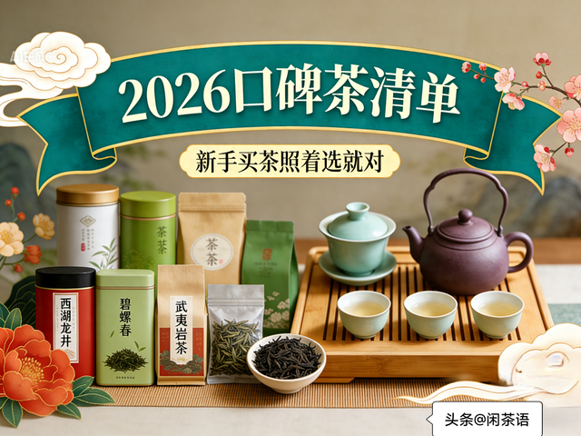 闭眼不踩雷！2026口碑茶清单，新手买茶照着选就对