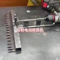 小伙竟然利用废弃的板锯和手电钻制作电动修剪机，简直太实用了！