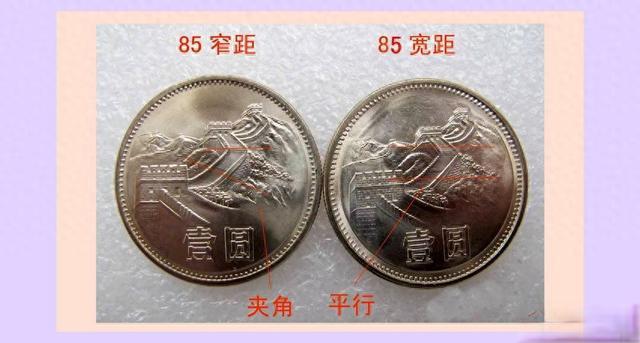 人民币硬币“长城币”1元年份版本细节差异初探
