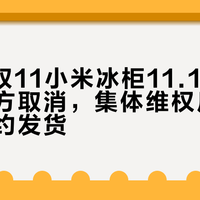 小米玩不起？11.11元抢到冰箱不发货，反手只赔你30元！今天终于有结局了，解气