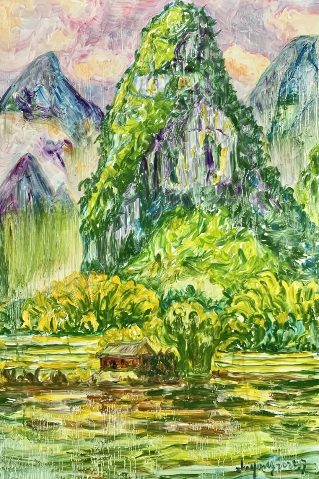 窈窕山水,这抹「青绿美学」藏着最松弛的夏日感