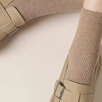 卓诗尼厚底勃肯鞋：复古圆头设计