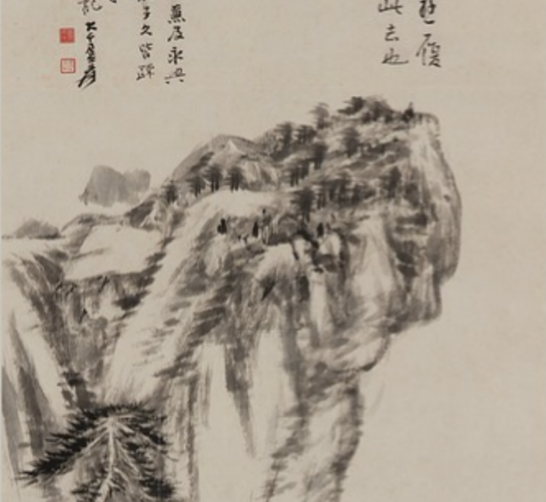 张大千骗过四大鉴定家的仿八大山人画卖了8165万