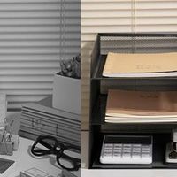 得力推出多功能金属网材文件框，办公收纳新选择！