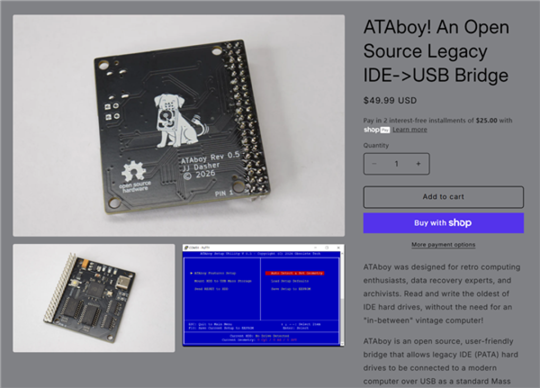 20年多前的古董IDE硬盘成功复活!转接USB 3.1