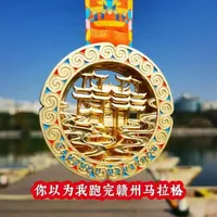 2025年赣州马拉松奖牌太有创意了👍#马拉松奖牌 #赣州马拉松#2025赣州马拉松 #运动#中年人跑步 #晨跑打卡