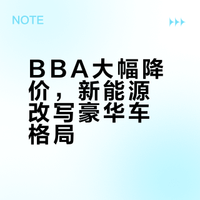 BBA大幅降价，新能源改写豪华车格局
