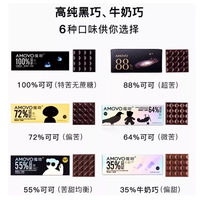 🔥AMOVO 魔吻 100% 纯黑巧｜4 盒囤货装越吃越自律