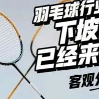 羽毛球经济市场已经开始下滑