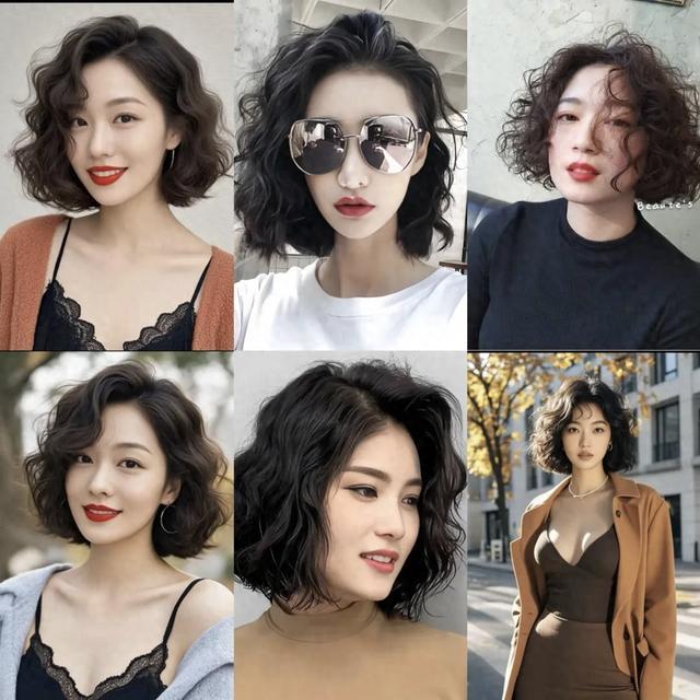 2025超火的短发烫染合集，这15款慵懒卷谁烫谁美，圆脸方脸都适配