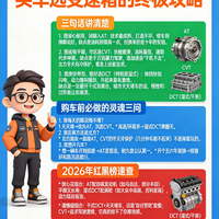干货速递！选变速箱终极攻略，看完知道选哪个！不再被销售忽悠！
