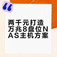 两千多搞定万兆8盘NAS