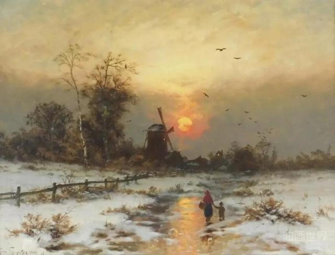 Heinrich Gogarten:德国冬季风景画大师