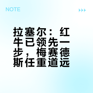 🇧🇭测试｜拉塞尔：红牛是目前最强的车队