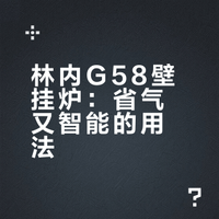 林内G58壁挂炉使用进阶