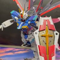 [国内定价2150元，完全合体]万代2月 限定 METAL BUILD 高达SEED DESTINY 威力脉冲高达 玩家实物把玩