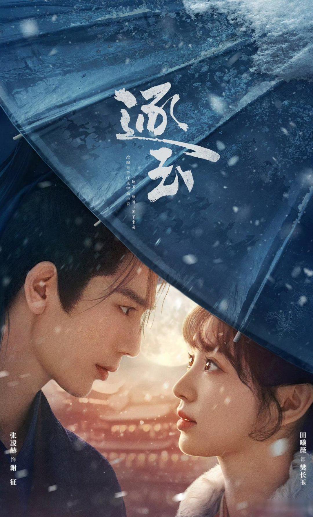 孔雪儿逐玉定档海报,雪景红柿氛围感拉满,尽显柔中带韧