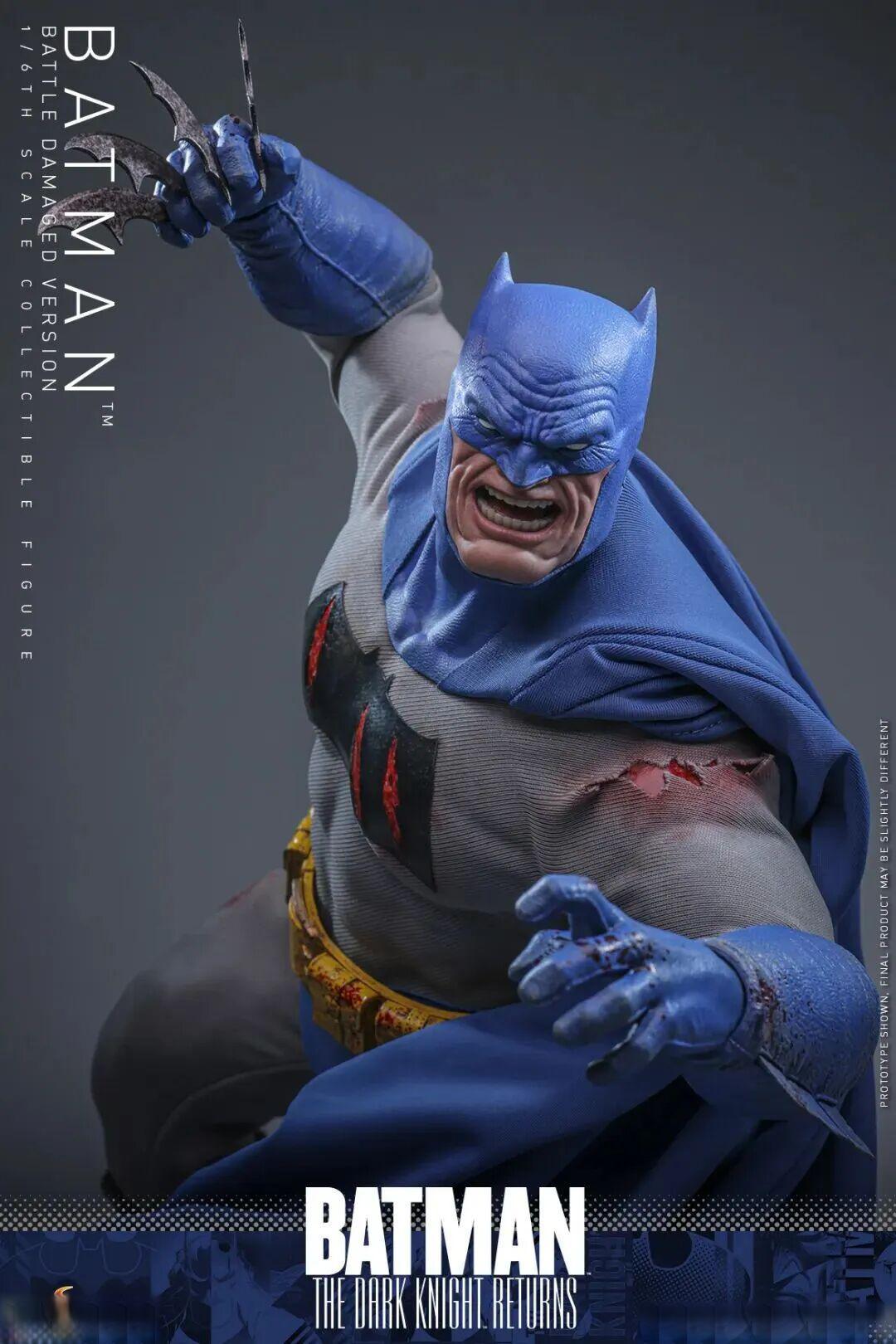 全身带血的老爷丨HotToys《黑暗骑士归来》蝙蝠侠(战损版)1:6 珍藏人偶