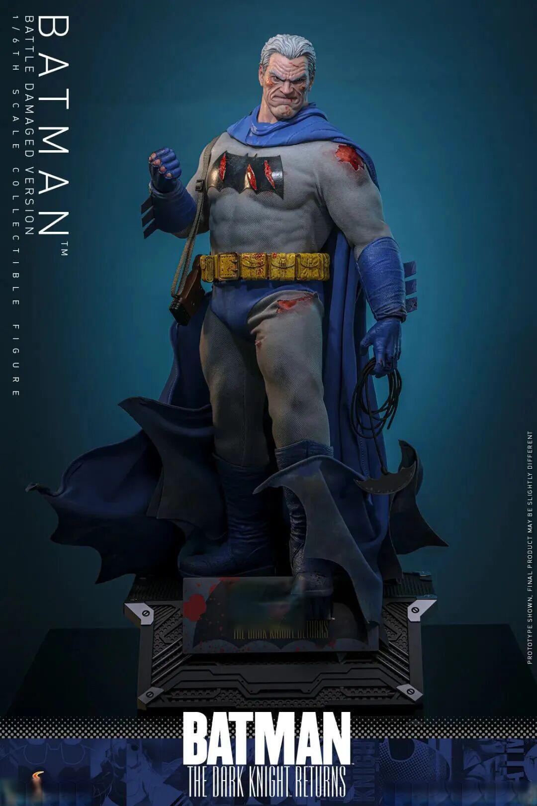 全身带血的老爷丨HotToys《黑暗骑士归来》蝙蝠侠(战损版)1:6 珍藏人偶