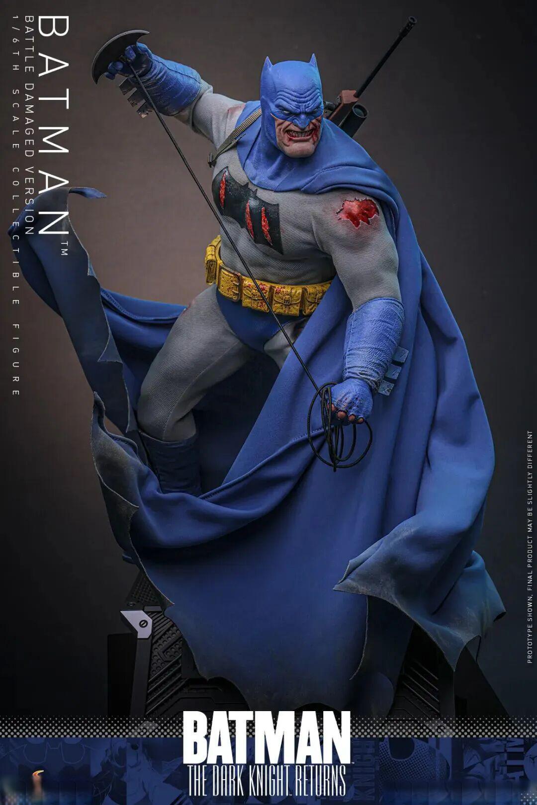 全身带血的老爷丨HotToys《黑暗骑士归来》蝙蝠侠(战损版)1:6 珍藏人偶