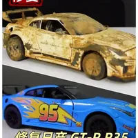 修复一台日产 GT-R R35模型 #日产gtrr35 #日产GTR模型 #车模型 #模型翻新 #模型修复