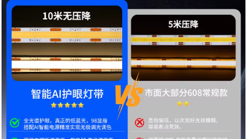 无主灯封神｜雷迪航米家智能 COB 灯带，悬浮吊顶氛围感焊死✨