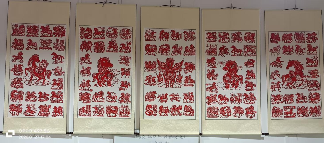 湖南桃江剪纸协会全体会员“马年主题”剪纸作品线上展