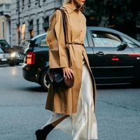 春天风衣+裙子，这么穿又美又飒！