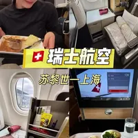 瑞士航空商务舱全体验#飞机票 #航班 #瑞士航空 #瑞士 #商务舱