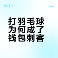 打羽毛球真的好费钱啊