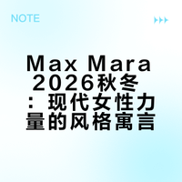Max Mara 2026秋冬:现代女性力量的风格寓言
