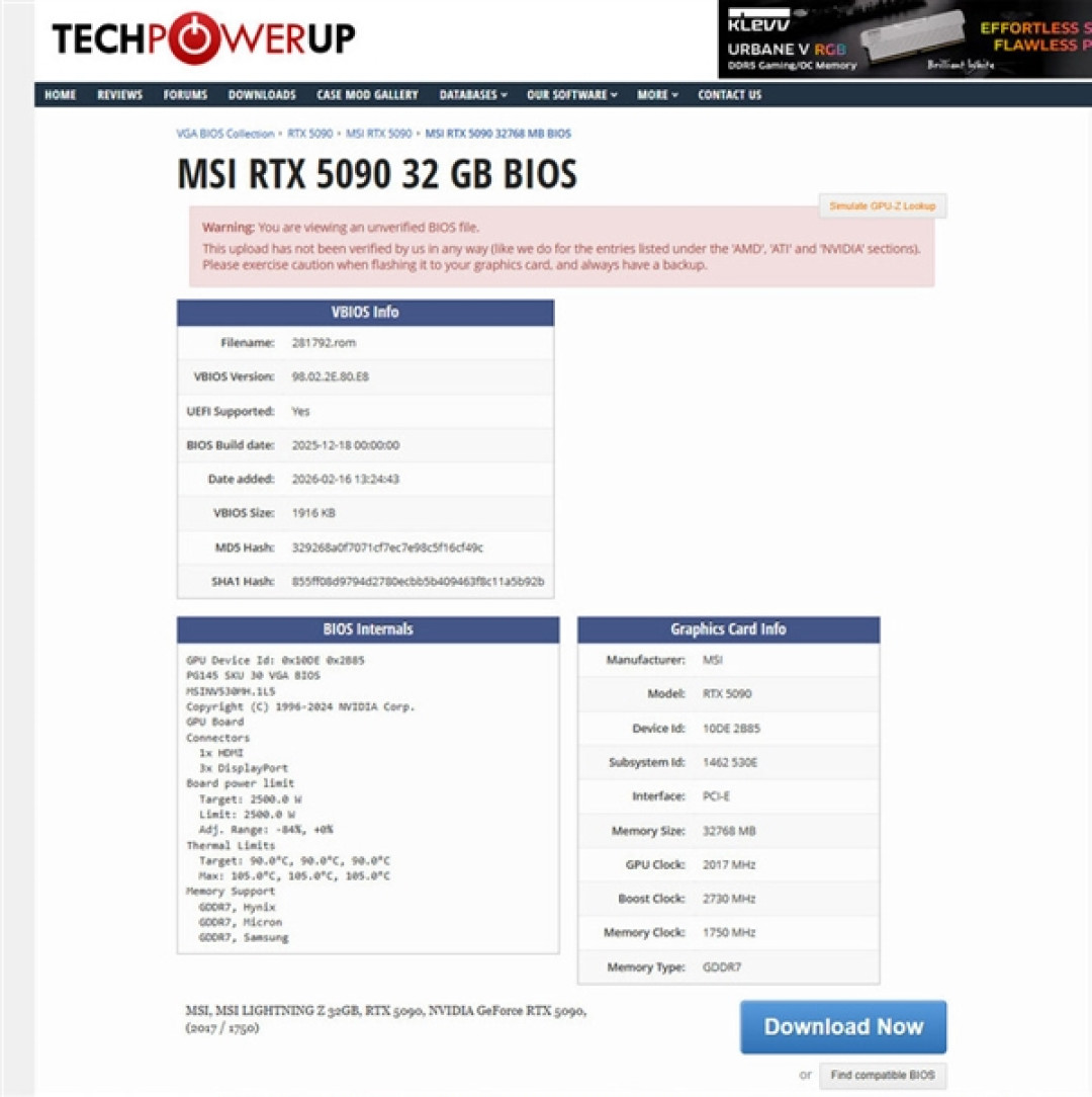 RTX 5090功耗解锁惊天2500W!不让玩了