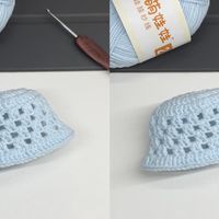 10cm娃用渔夫帽钩织教程来啦~