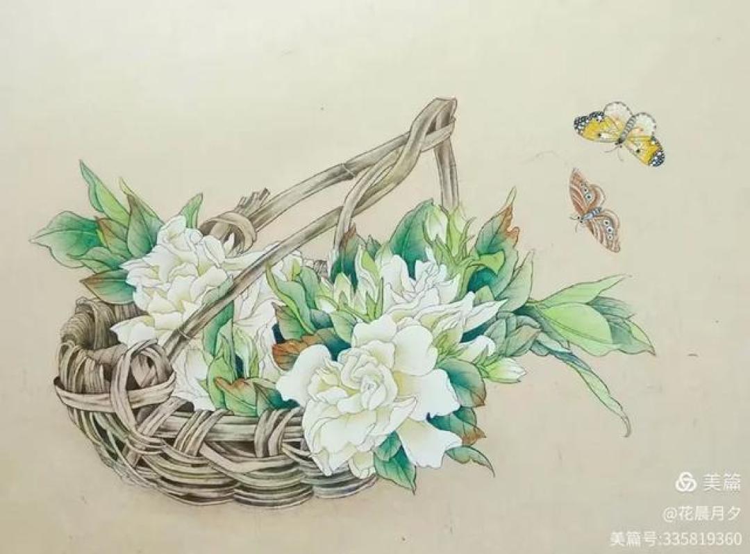南山画苑林晶工笔画鉴赏: 一笔一画,尽显东方雅韵