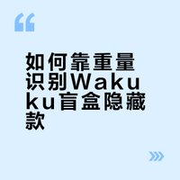 Wakuku立刻开挂吧盲盒隐藏惊喜款重量手感
