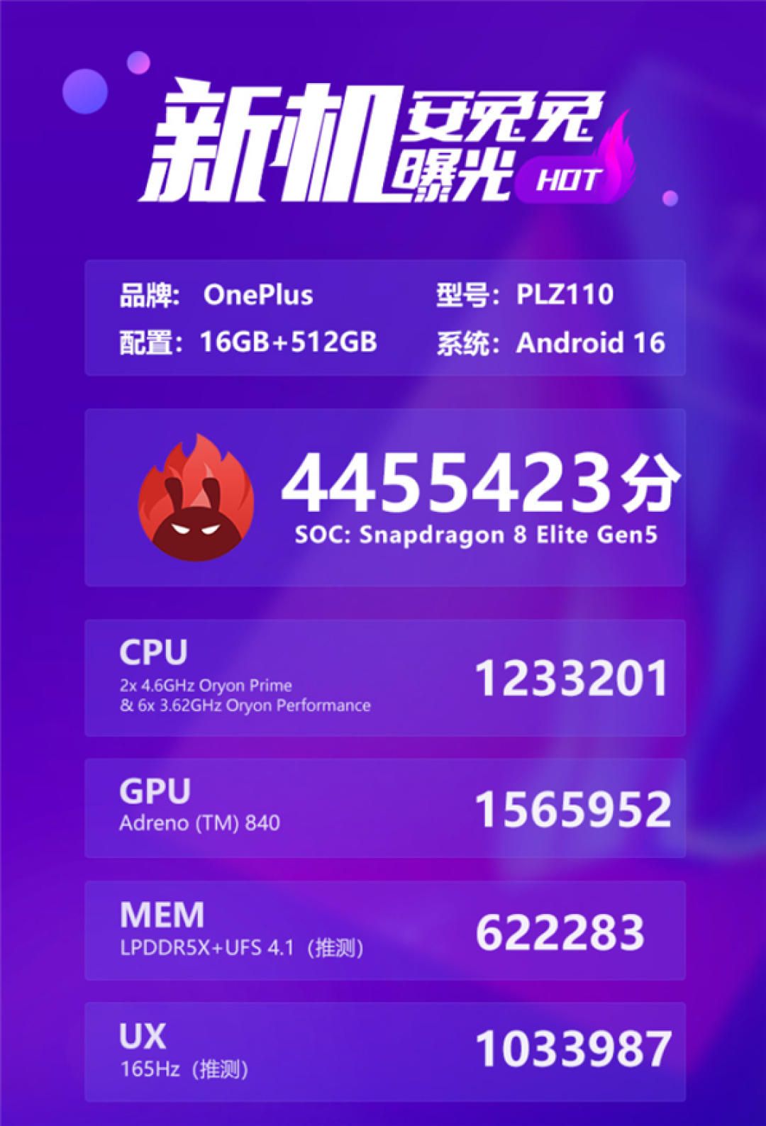 小屏党的梦中情机!一加15T跑分超445万:骁龙8E5+16GB+1TB