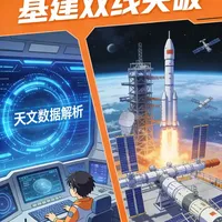 中国航天三大重磅突破密集落地 近期我国接连斩获三大航天核心突破，自研天文 AI 模型 “星衍” 成果发表于《科学》，海南商业航天发射场二期主体完工，航天级固态电池完成在轨验证，实现航天全链条能力升级，筑牢我国航天发展核心根基。
标签
#中国航天新突破  #星衍AI模型  #商业航天