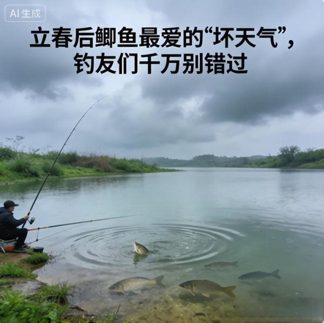 立春后钓鲫别躲坏天气!这3种冷门天气,鲫鱼扎堆咬钩,错过亏大