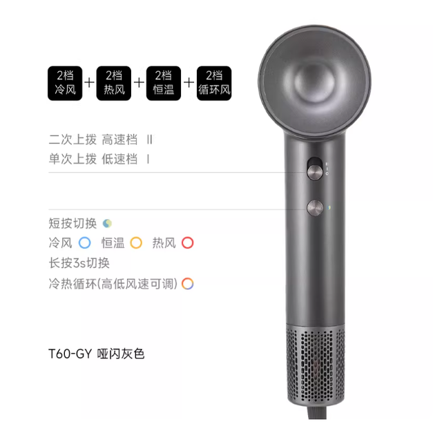 吹完像做护理✨TONNEY T60 高速吹风机太香了
