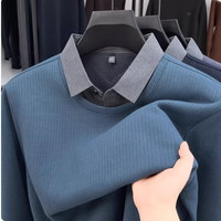 红蜻蜓男士假两件加绒毛衣｜一件搞定体面 + 温暖🔥